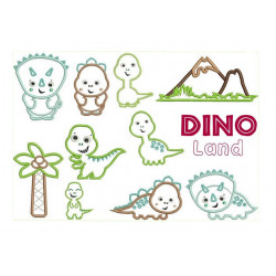 Stickserie Dino Land